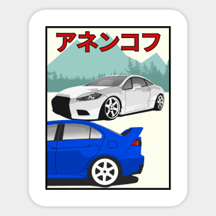 EVO X VS Eclipse 4 Sticker